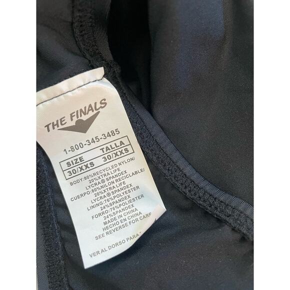 TYR Womens The Finals Life Guard Skimpback One Piece Swimsuit Black Size 30 XXS - Picture 4 of 6